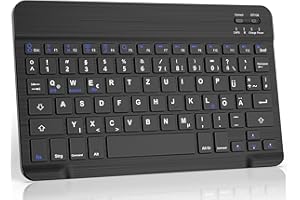 ‎JADEMALL JADEMALL Kabellose Tablet Tastatur QWERTZ - Bluetooth Tastatur für iPad,Galaxy Tab, Xiaomi Pad, Lenovo,Huaiwei, Deutsches QWERTZ Layout