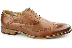 GOOR Mens 5 Eyelet Brogue Oxford Shoes