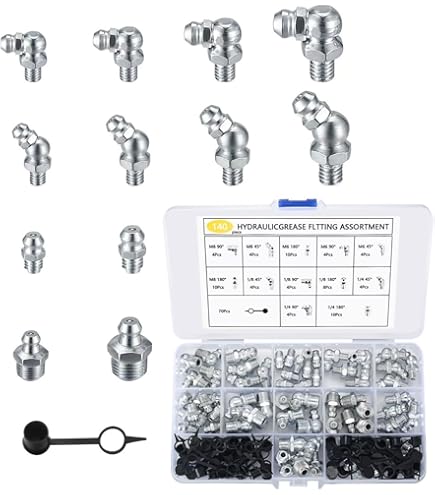 Embout Pompe A Graisse X AUTOHAUX Graisseur Droit M8x1 Raccord Nipple Graisseur Pate A Joint Carter