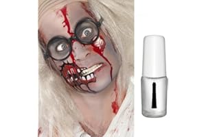 NET TOYS Colle pour la Peau 3,3 g Glu pour blessures et Barbe Colle pour Latex et Applications cosmétiques Halloween Accessoires de Maquillage Carnaval