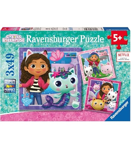 Schmidt Spiele Glitter Puzzle – Birthday Party In The Dollhouse, 60 Pieces Children's Puzzle