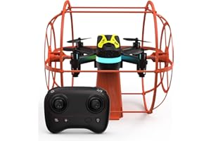 ‎MORLYRCTOOY Morlyrctooy M17 Anfänger-RC-Quadrocopter Mini-Drohne mit Schutzabdeckung Land- und Luft-Dualmodus Einfaches Indoor and Outdoor Drone 3D-Flip-Funktion Kopfloser Modus Ein-Tasten-Bedienung Geschenke