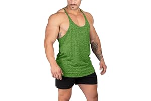 Muhshoiy Stringer Bodybuilding Tank Tops Low Cut Off Gym Workout Training Stretch Polyester Quick Drying T Shirts