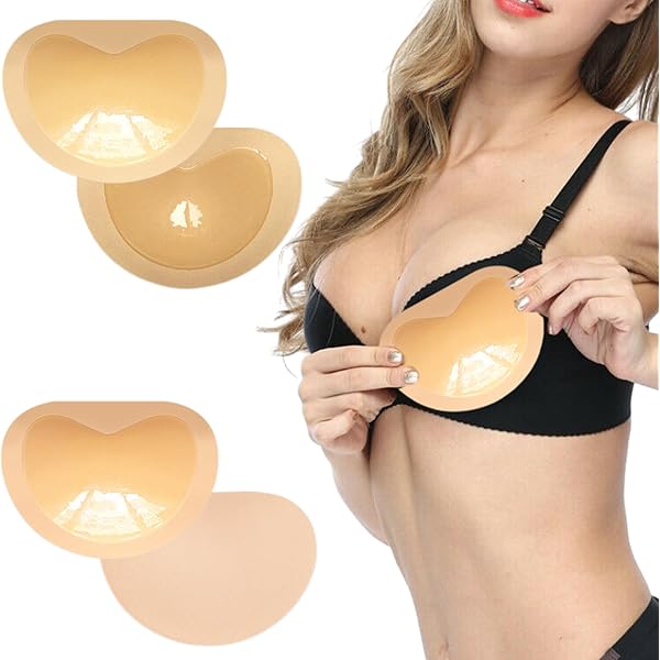 NATOSU BH-Pads Selbstklebend - Push-Up Einsätze Für Bikini & BHs