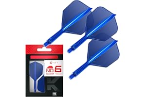 Target Darts K Flex Alette e Aste per Freccette Integrate, No.6 | Confezione da 3 K-Flex - No.6, Kflex Aletta e Asta per Freccette Stampate in Un Unico Pezzo Lunghezze: Corto, Intermedio e Medio