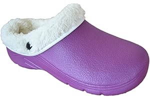 BRIERS LTD Briers Women's Gardening Clog with Removable Fleece Lining, Navy