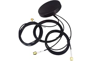 ONELINKMORE 4G LTE WiFi GPS Antenne Kombinierte Antennen Magnet und Klebehalterung 3 Leitungen Antenne Triple SMA Stecker 1,5M für Navigation Haupteinheit Auto Telematik 4G LTE Mobile System