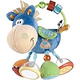 Playgro 101145 Plüschrassel Pferd, Lernspielzeug, Ab 3 Monaten, BPA-frei, Playgro Toy Box Pferd Klipp Klapp, Blau/Bunt, 40016