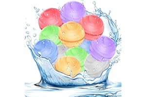 Variglas 12 Stück Wasserbomben Wiederverwendbar - Silikon Magnetische Wasserbomben Selbstschließend,Pool-Strand-Wasserspielzeug für Kinder und Erwachsene,Sommerspielzeug Outdoor-Aktivitäten