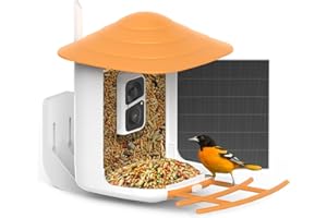 SOLIOM BF09 Bird Feeder with Camera Wireless Outdoor,Smart Bird Feeder Camera with AI Identify Species,Backyard Bird Watching Gift for Christmas,Auto Record Bird Video,Instant Notifications