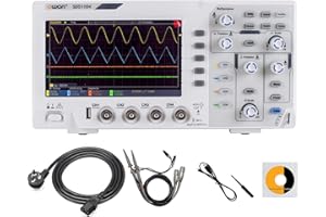 OWON SDS1104 Osciloscopio de almacenamiento digital de 4 canales 100 MHZ Ancho de banda,Frecuencia de muestreo 1GS/s,Cuerpo ultrafino con LCD de alta resolución de 7 pulgadas