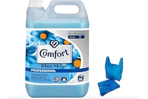 DHANZIPAK Comfort 5L Fabric Conditioner & Softner with Stay Fresh technology and Fragrance (Blue Skies)