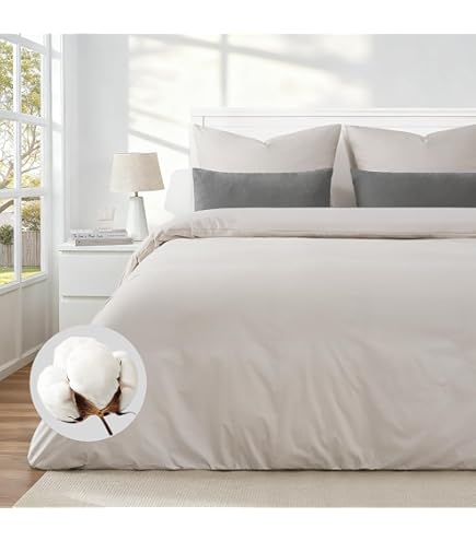 HOMESCAPES Witte biologisch katoenen dekbedovertrekset, super kingsize HOMESCAPES Witte biologisch katoenen dekbedovertrekset, super kingsize