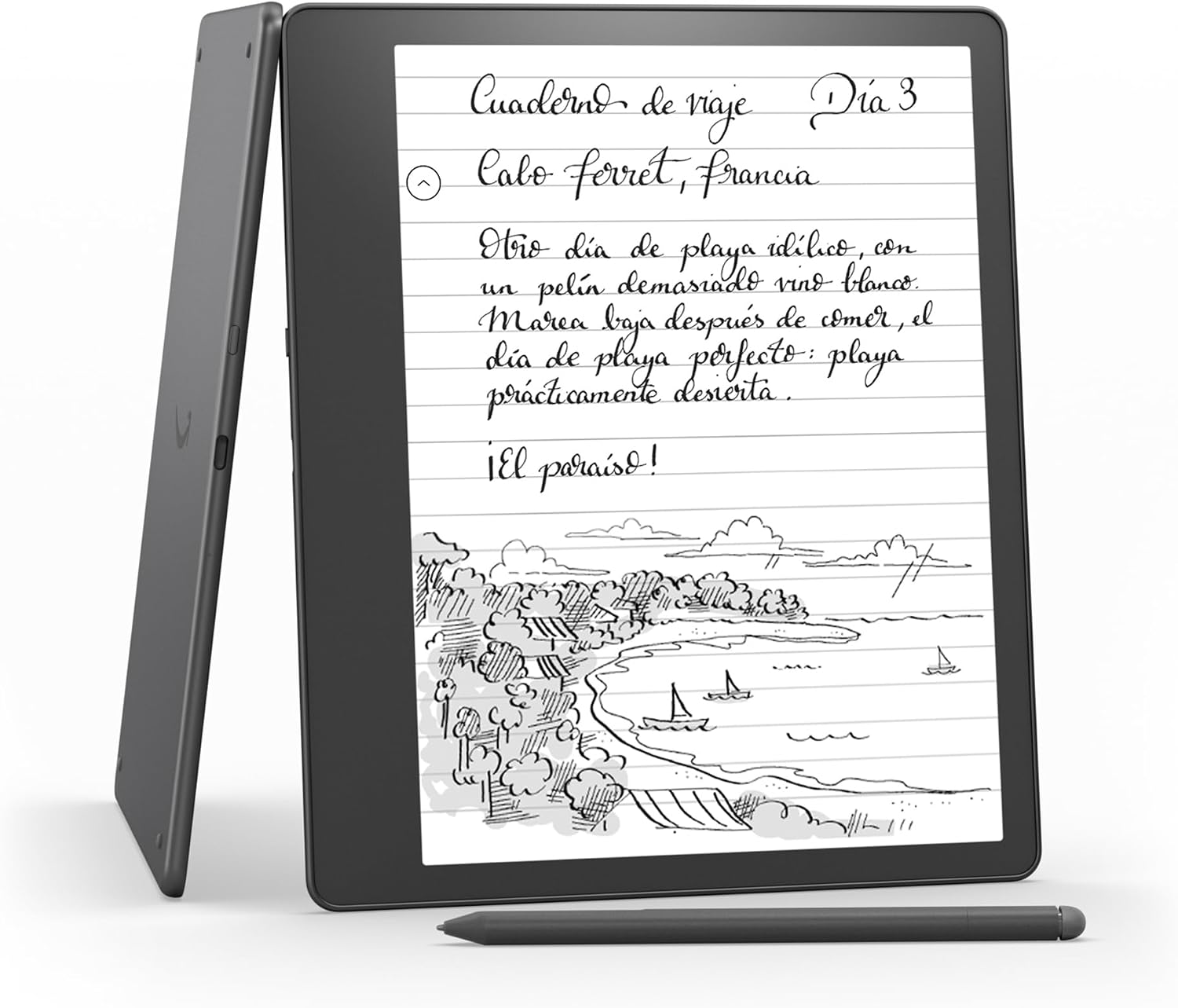 Kindle Scribe (2022), el primer Kindle que a la vez es un cuaderno digital, todo en uno, con 32 GB de almacenamiento y una pantalla Paperwhite de 10,2" y 300 ppp | Con el lápiz premium