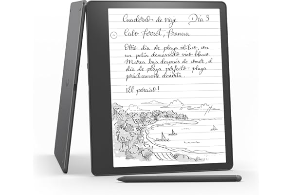 Kindle Scribe (2022), el primer Kindle que a la vez es un cuaderno digital, todo en uno, con 16 GB de almacenamiento y una pantalla Paperwhite de 10,2" y 300 ppp | Con el lápiz premium