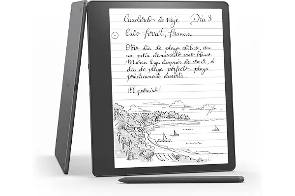 Kindle Scribe (2022), el primer Kindle que a la vez es un cuaderno digital, todo en uno, con 16 GB de almacenamiento y una pantalla Paperwhite de 10,2" y 300 ppp | Con el lápiz premium