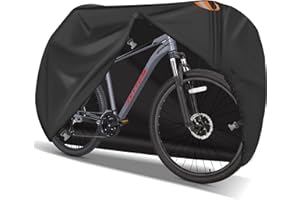 Zettum Bike Cover for 1 Bikes - Stationary Bike Covers for Outside Storage Waterproof Outdoor & Heavy Duty, 600D PU Coating Bicycle Covers for 1 Bike Mountain Bikes, Road Bike, Beach Cruiser Bike