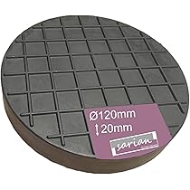 Cuscinetto In Gomma Per Cric Auto - 100x25mm Con Superficie A Nido D'Ape | Protezione Per Cambio Pneumatici - Foto 7