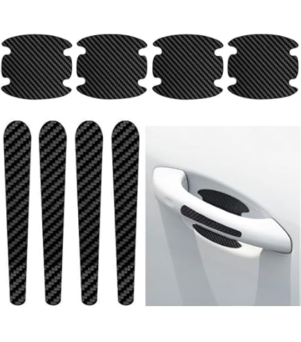 Pellicola Protettiva Per Maniglie Auto - 12 Pezzi Trasparente | Anti-Graffio E Universale