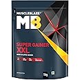 MuscleBlaze Super Gainer XXL (Cookies & Cream, 1kg / 2.2lbs, 10 Servings) | Muscle Mass High Protein Gainer