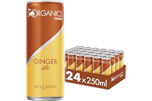 ‎RED BULL ORGANICS Ginger Ale by Red Bull, 24 x 250ml, Dosen Bio Getränke 24er Palette, OHNE PFAND
