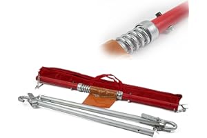 ‎BITUXX BITUXX® PKW Kfz Auto Abschleppstange 3T Schleppstange mit Feder Dämpfung Zugkraft max. 3000 kg 3T Abschleppseil Pannenhilfe