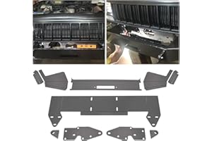ECOTRIC DIY Front Bumper Bare Metal Kit Compatible With 1984-2001 Jeep Cherokee XJ Winch Mount Plate