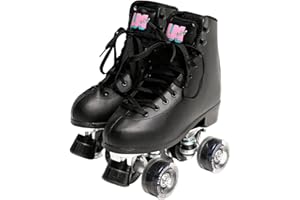 Flamingueo Patin à Roulette - Roller Adulte, Patin a Roulette Fille, Roller Enfant Fille, Patins 4 Roues Uréthane 58x32 mm