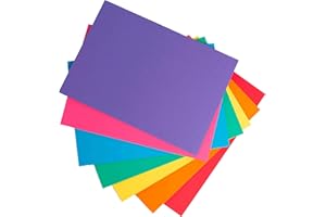 House of Card & Paper A2 220 gsm Rainbow Colored Card -Pack of 50 Sheets (Assorted Colors)