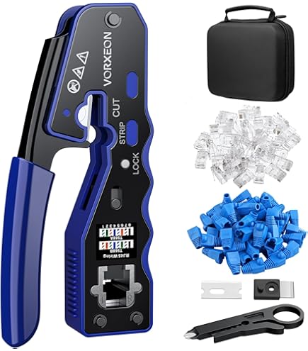 Kit De Herramientas 8p8c Con Conectores Rj11/rj12/rj45, Alic | Cuotas - Foto 3