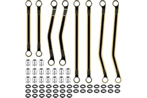 Runup High Clearance Chassis Link Rod Metal Connecting Rod Set for 1/18 RC Crawler Tra-xxas TRX4-M-K10 Bronco Defender Upgrade Parts