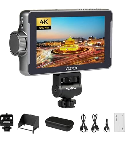 VILTROX DC-X2 6'' Touchscreen Full HD IPS Camera Monitor, 2000