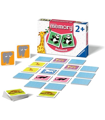 Ravensburger - Gioco Lotto Cuccioli Di Animali, Gioco Da Tavolo Classico Per Bambini Dai 2 Anni, 5 Tesserine E 30 Carte