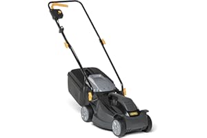 Alpina Rasaerba Elettrico BL 320 E, Larghezza Taglio 32 cm, Motore da 1000 W, fino a 300 m², Altezza di Taglio Regolabile in 3 Posizioni, Sacco di Raccolta da 25 l