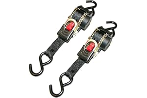 iapyx® - Lot de 2 Sangles d’arrimage automatique - Sangle d’arrimage avec mécanisme d’enroulement automatique - Sangle de serrage à cliquet 1,85 m, 600 kg de cerclage, norme EN 12195-2