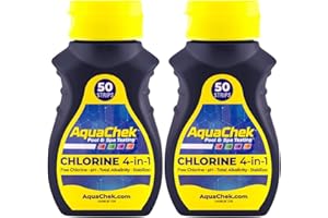Aquachek 50 Lot de 2 bandelettes de test pour eau de spa 4 voies