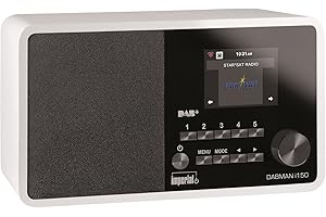 Imperial DABMAN i150 radio internetowe/cyfrowe (internet, DAB+ / DAB, UKW, USB, Wi-Fi, kolorowy wyświetlacz 2,8"), białe