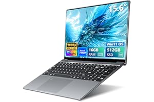 AUKABREX Ordenador Portáti AND Ryzen5 7430U, 15.6 Pulgadas PC Portatil 16GB RAM 512GB SSD, Laptop Gráficos Radeon, Desbloqueo Huellas Dactilares/Teclado Retroiluminado, Tipo-C+USB 3.0+Mini-HDMI+6000mAh Battery