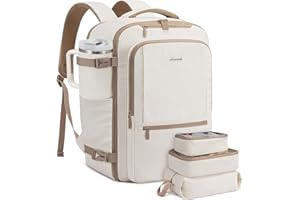 LOVEVOOK Sac à Dos Voyage Cabine Avion, 40L Sac De Voyage Homme Femme Grand Bagages Cabine, Imperméable Sac Ordinateur Portable 17 Pouces Valise de Affaires Travail Randonnée