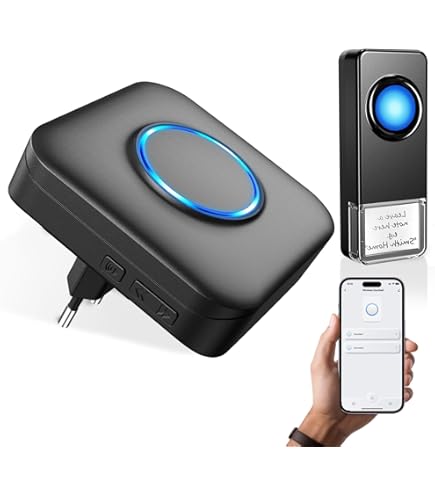 Smart Home Video Deurbel, Draadloze Video Deurbel 1080P Bewegingsdetectie Infrarood WIFI Video Deurbel voor Thuis 120° Groothoeklens