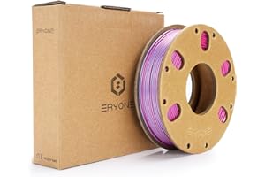 PLA Filament 1,75 mm Silk, ENISINA Filament PLA Shiny Silky Shine do drukarek 3D, Precisão Dimensional +/- 0,03 mm, 200 g (różowoczerwony i jasnoniebieski)