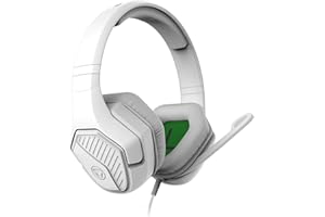 Snakebyte Xbox Gaming-Headset - weiß - offiziell lizenziert, starker 50MM Audio-Treiber, geräuschisolierende Over-Ear Polster, Klapp-Mikrofon, 2,2m Kabellänge, 5 Jahre Garantie