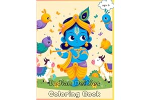 Indian Deities Coloring Book: Hindu Gods and Goddesses Coloring Book for kids