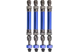 VGEBY Arbre D'entraînement RC, 4 Pièces Arbre de Transmission Avant Arrière CVD Haute Précision Essieu de Transmission en Métal pour Traxxas Slash 4X4 1/10 Voiture RC(Bleu Marin)