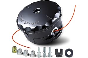 LADAMI Klippningshuvud för motorhacka Motorhacka Tillbehör - med Tap & Go System M10x1,25 Trådspole Universal Trimmerhuvud