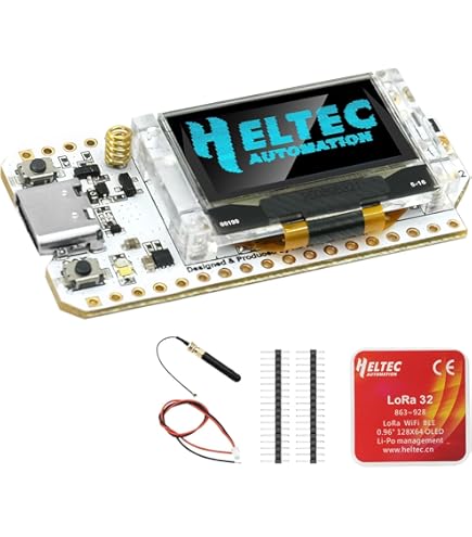 QIQIAZI ESP SX1276 Traceur sans fil avec écran LoRa ESP32