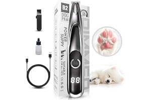 COLDSPOT Dog Paw Trimmer, Small Pet Shaver for Dog, Pet Clippers Cordless with LED Light and Display, Cats Paw Trimmer for Eyes, Ears, Face, Rump