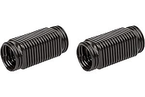 MIRTUX 2 x tubo connettore flessibile spazzola aspirapolvere Rowenta Air Force. Ricambio Rowenta. Dimensioni 10 cm lunghezza e 3,5 cm larghezza. Colore nero.