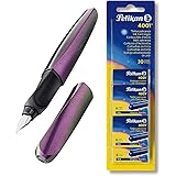 Penna Stilografica Pelikan Twist - Tratto Medio Nero - Ergonomica Per Destri E Mancini - Punta Acciaio - Foto 7