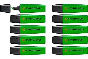 Zakreślacz - STABILO BOSS ORIGINAL pudełko 10 szt. - kolor: zielony